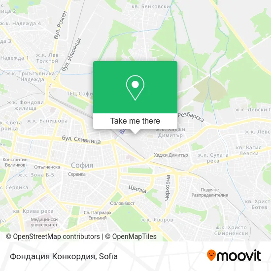 Карта Фондация Конкордия