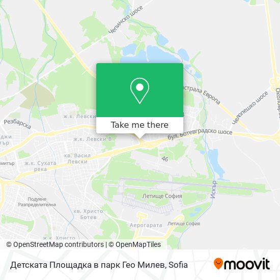 Карта Детската Площадка в парк Гео Милев