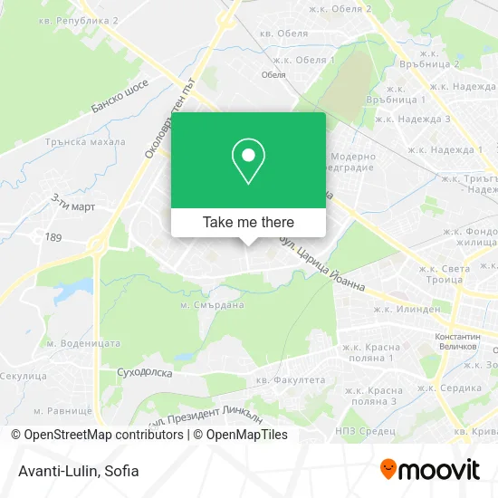 Карта Avanti-Lulin