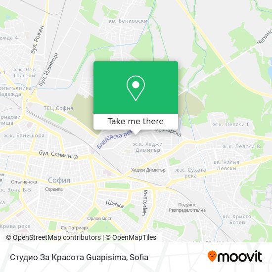 Студио За Красота Guapisima map