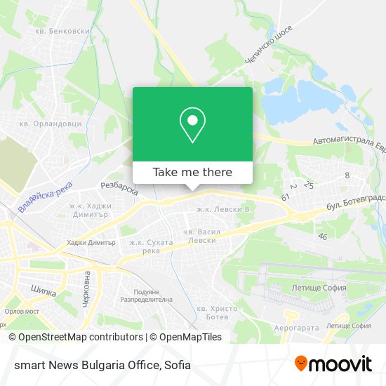 smart News Bulgaria Office map