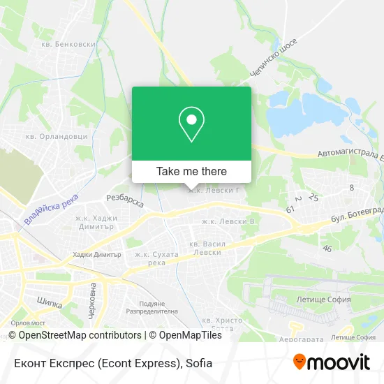 Карта Еконт Експрес (Econt Express)