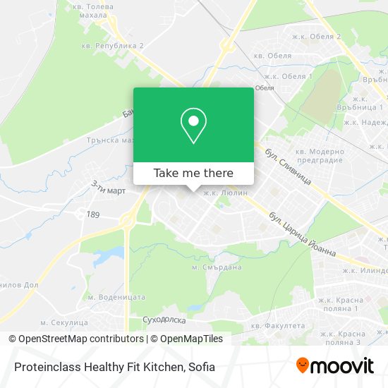 Proteinclass Healthy Fit Kitchen map