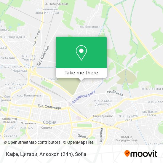 Кафе, Цигари, Алкохол (24h) map