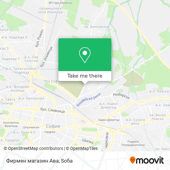 Фирмен магазин Ава map