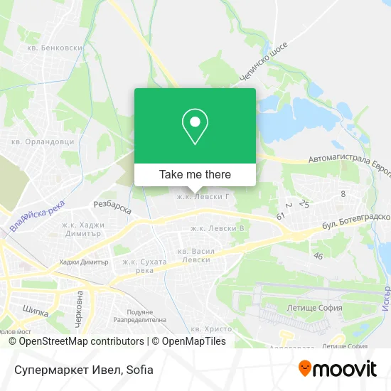 Супермаркет Ивел map