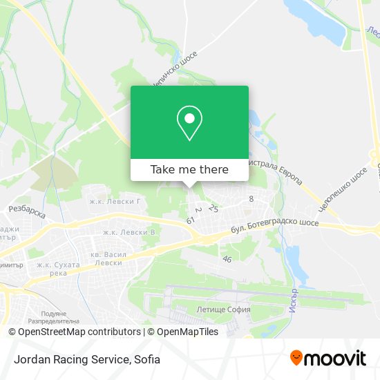 Jordan Racing Service map