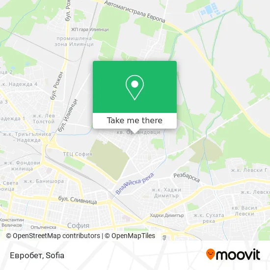 Карта Евробет