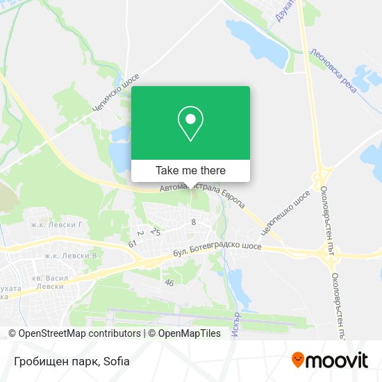 Карта Гробищен парк