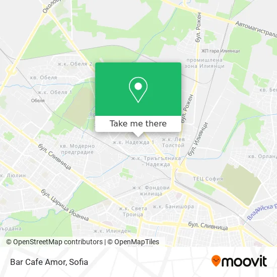 Карта Bar Cafe Amor