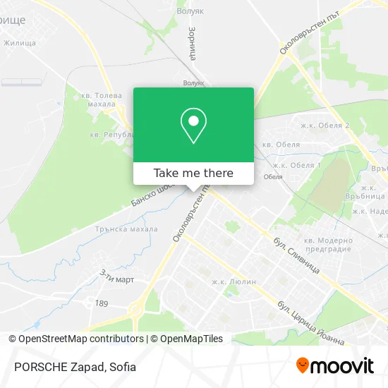 Карта PORSCHE Zapad