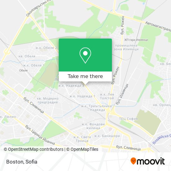 Карта Boston