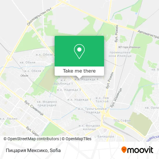 Карта Пицария Мексико