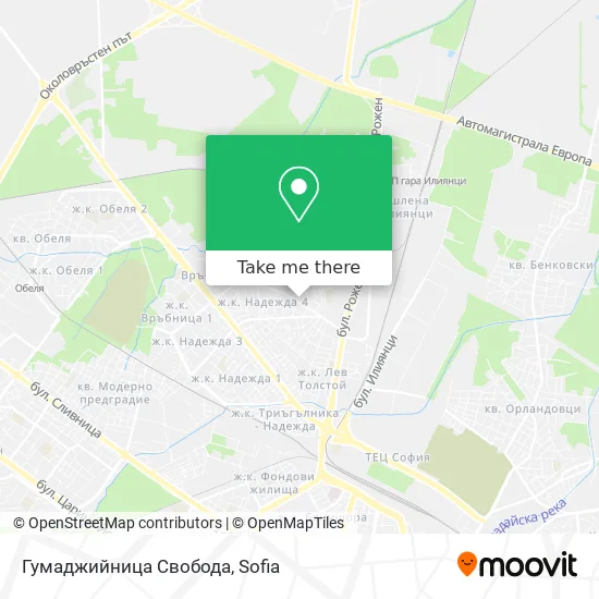 Карта Гумаджийница Свобода