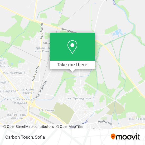 Carbon Touch map