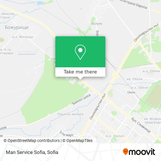 Man Service Sofia map