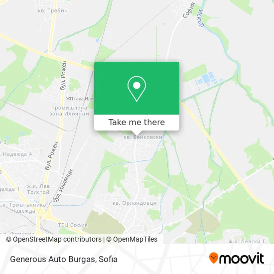 Карта Generous Auto Burgas