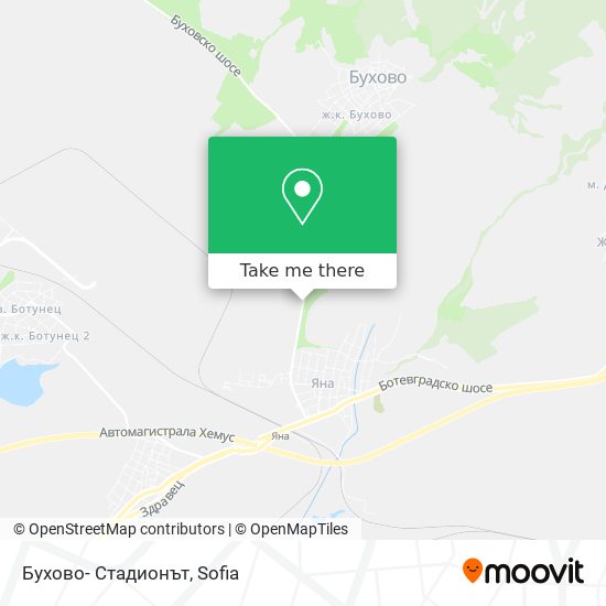 Бухово- Стадионът map