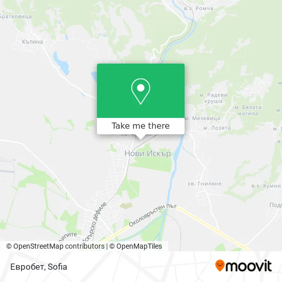 Карта Евробет