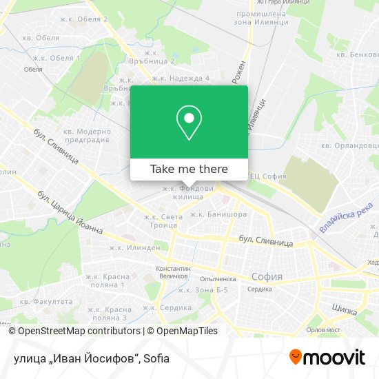 Карта улица „Иван Йосифов“