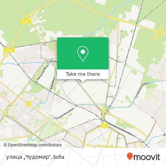 Карта улица „Чудомир“