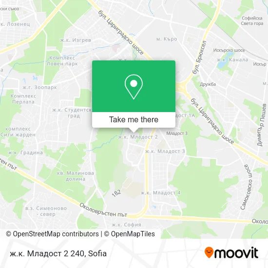 Карта ж.к. Младост 2 240