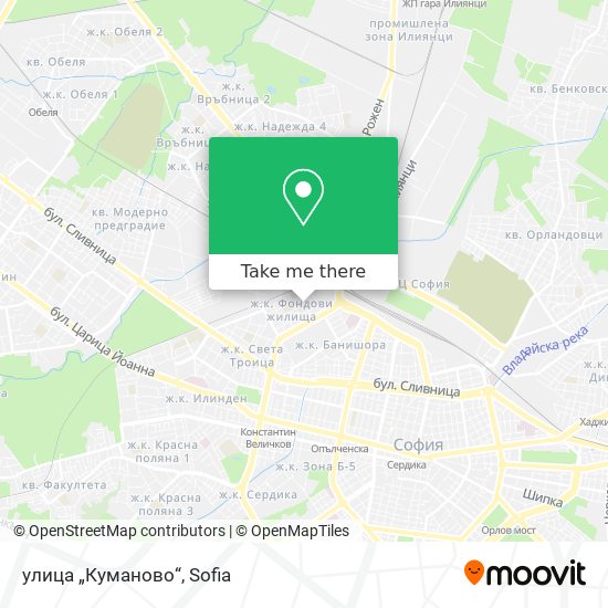 Карта улица „Куманово“