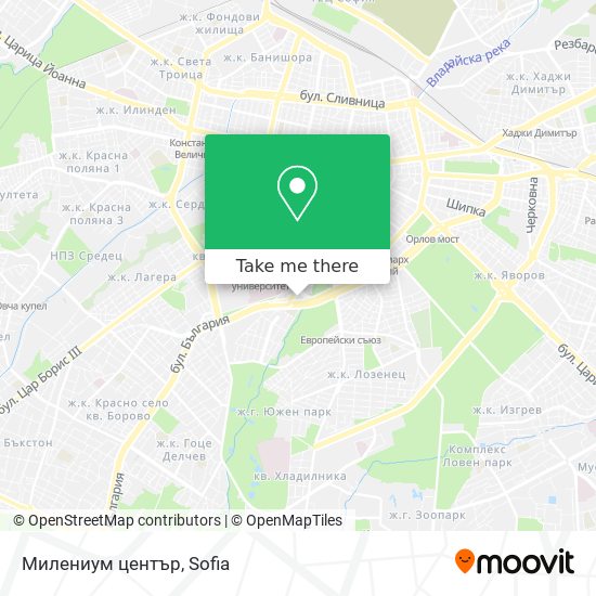 Милениум център map