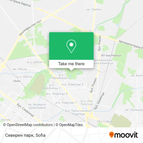 Карта Северен парк
