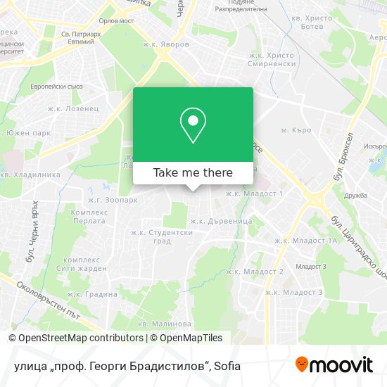 улица „проф. Георги Брадистилов“ map