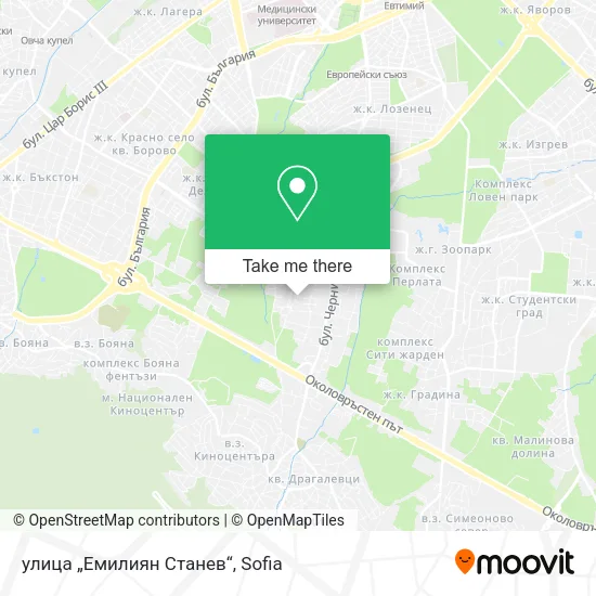 Карта улица „Емилиян Станев“