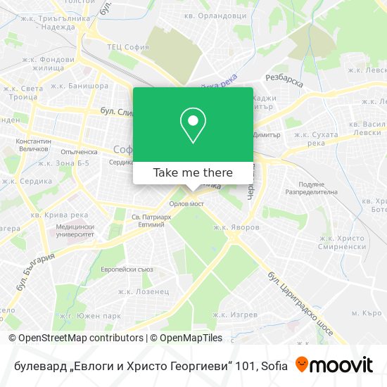 булевард „Евлоги и Христо Георгиеви“ 101 map