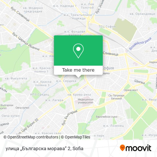 улица „Българска морава“ 2 map
