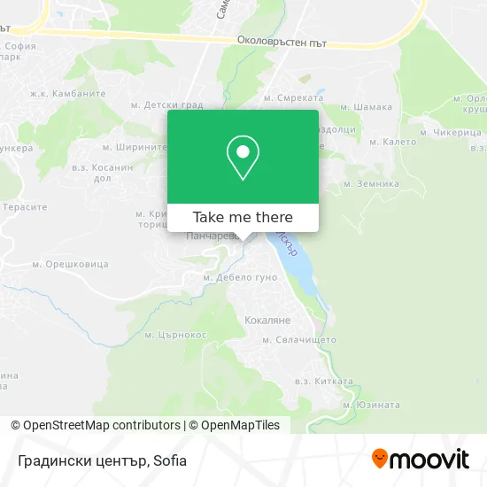 Градински център map
