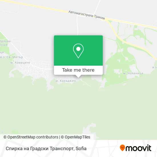 Карта Спирка на Градски Транспорт