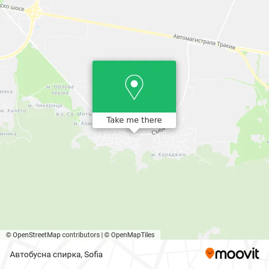 Карта Автобусна спирка