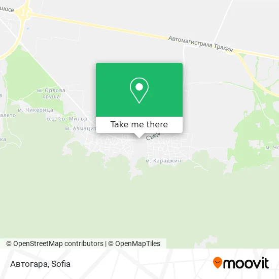 Карта Автогара