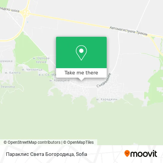 Карта Параклис Света Богородица