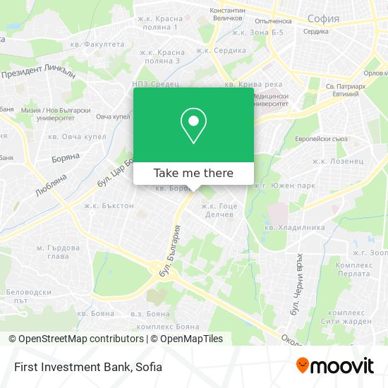 First Investment Bank map
