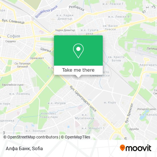 Алфа Банк map