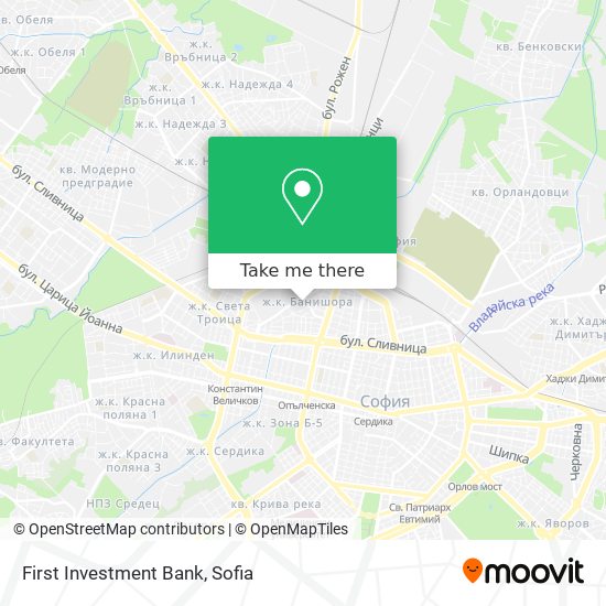 First Investment Bank map