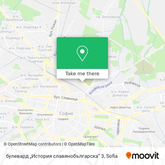 булевард „История славянобългарска“ 3 map
