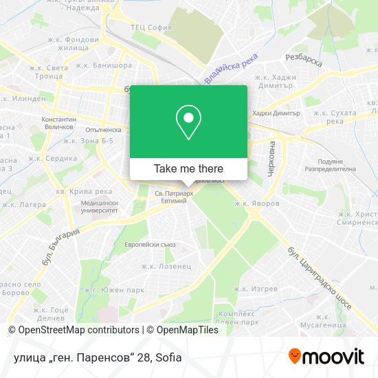 улица „ген. Паренсов“ 28 map