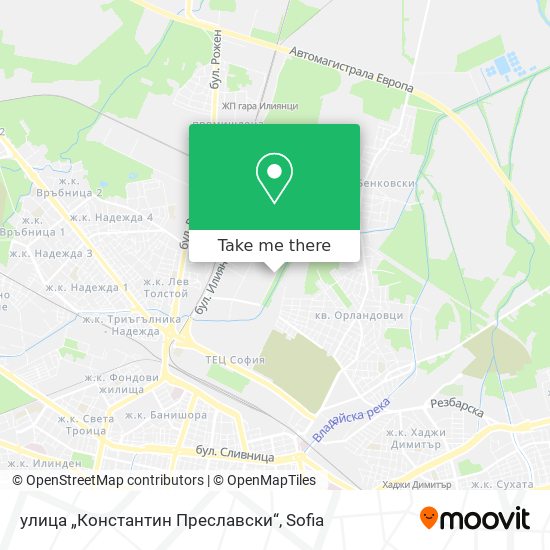 Карта улица „Константин Преславски“