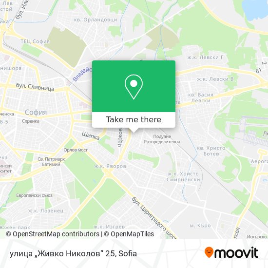 Карта улица „Живко Николов“ 25