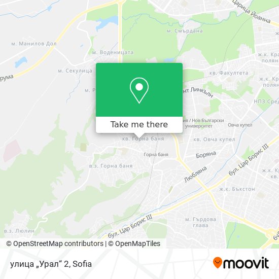 улица „Урал“ 2 map