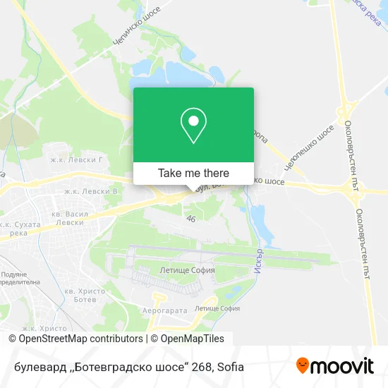Карта булевард ,,Ботевградско шосе“ 268