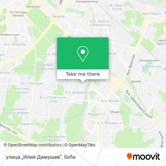 Карта улица „Илия Димушев“