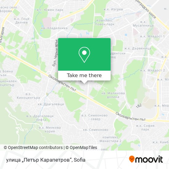 Карта улица „Петър Карапетров“