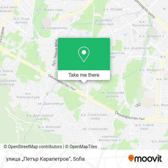 Карта улица „Петър Карапетров“